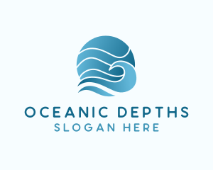 Ocean Sea Wave  logo design