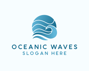 Ocean Sea Wave  logo design