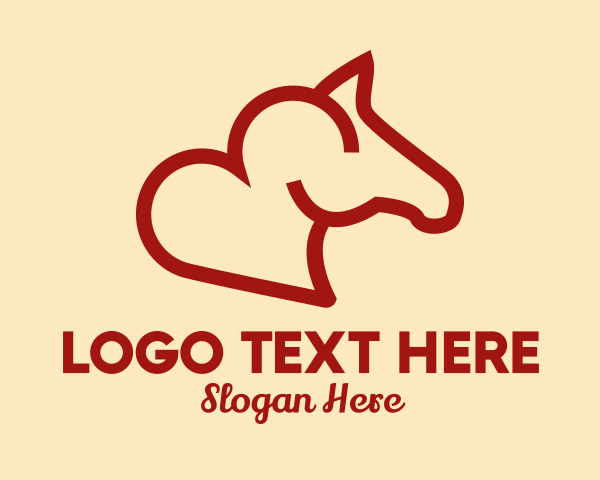 Horse Head logo example 2