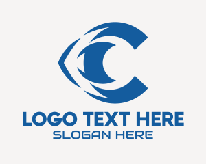 Visual Eye Letter C logo