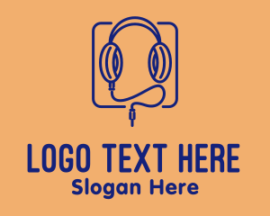 Headphones Streaming  Audio  Logo