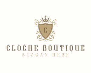 Boutique Shield Royalty logo design