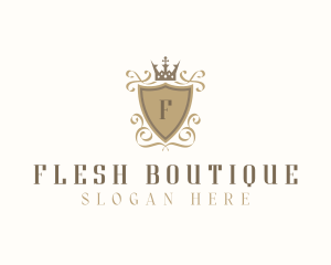 Boutique Shield Royalty logo design