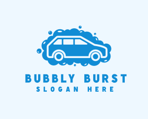 Car Cleaning Bubbles logo design