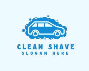 Car Cleaning Bubbles logo design