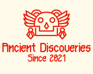 Ancient Mayan Skull logo design