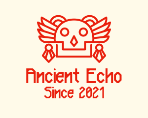 Ancient Mayan Skull logo design