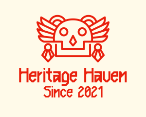 Ancient Mayan Skull logo design