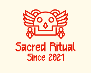 Ancient Mayan Skull logo design