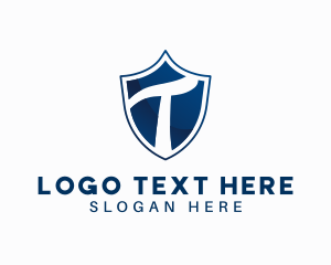 Blue Shield Letter T logo