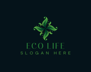  Natural Eco Leaves logo design