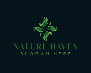  Natural Eco Leaves logo design