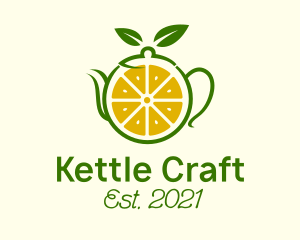 Lemon Herbal Teapot  logo design