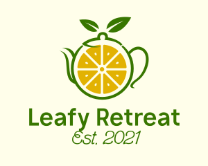 Lemon Herbal Teapot  logo design