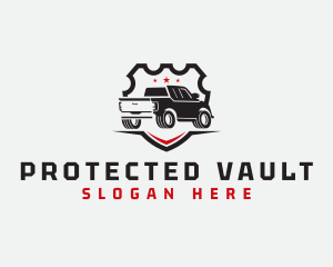 Pickup Truck Badge logo design