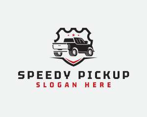 Pickup Truck Badge logo