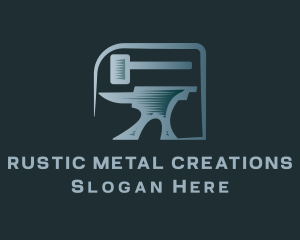 Hammer Anvil Metalworks logo design