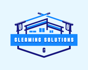 Roof Pressure Wash Maintenance logo design