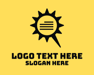 Notification - Cog Chat Bubble logo design
