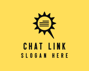 Cog Chat Bubble logo design