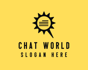 Cog Chat Bubble logo design