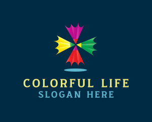 Colorful Drawing Pencils logo design