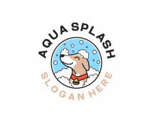 Dog Grooming Bath logo design