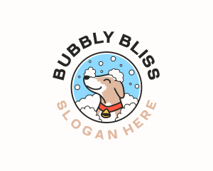 Dog Grooming Bath logo design