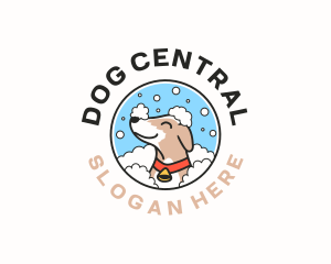 Dog Grooming Bath logo design