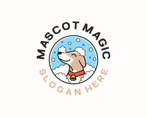 Dog Grooming Bath logo design