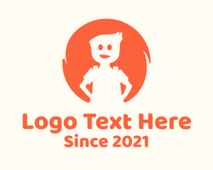 Orange Child Boy logo