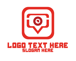 Red Video Chat App logo