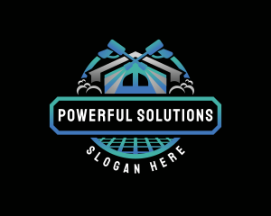 Power Washer Cleaner logo design