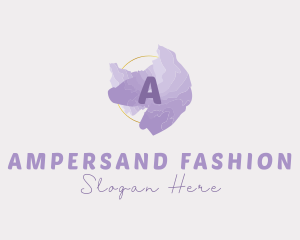 Purple Watercolor Fashion logo design