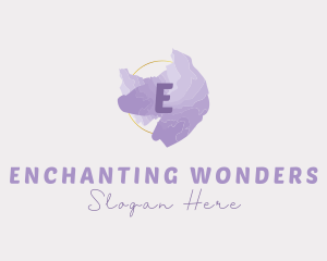 Purple Watercolor Fashion logo design