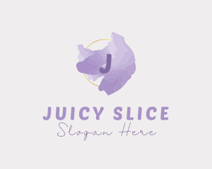 Purple Watercolor Fashion logo design