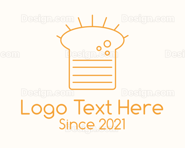 Orange Loaf Outline Logo