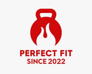 Fire Kettlebell Fitness  logo design