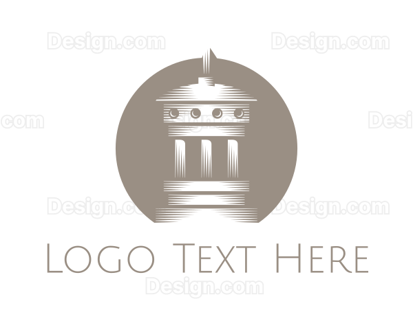 Grey Greek Dome Logo