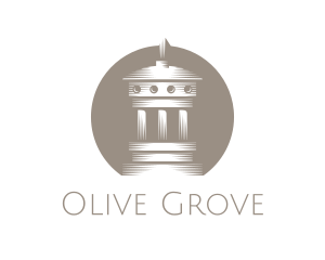 Grey Greek Dome logo