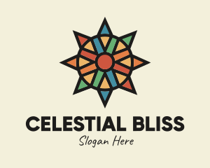 Celestial Stained Glass logo design