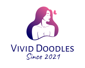 Sexy Nude Model  logo design