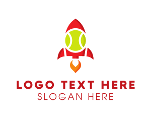 Tennis Ball Rocket logo