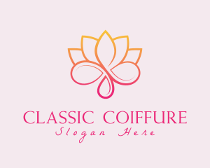 Flower Lotus Natural Oil logo design