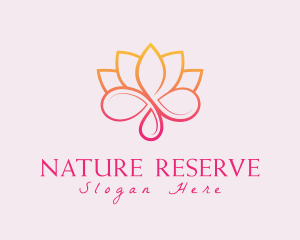 Flower Lotus Natural Oil logo design