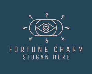 Mystical Fortune Teller Eye logo design