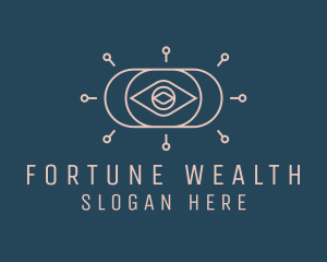 Mystical Fortune Teller Eye logo design