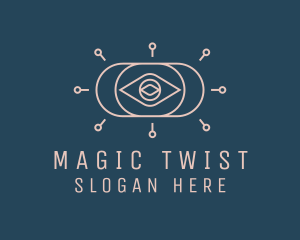 Mystical Fortune Teller Eye logo design