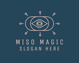 Mystical Fortune Teller Eye logo design