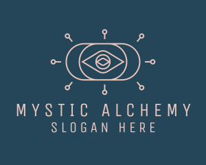 Mystical Fortune Teller Eye logo design